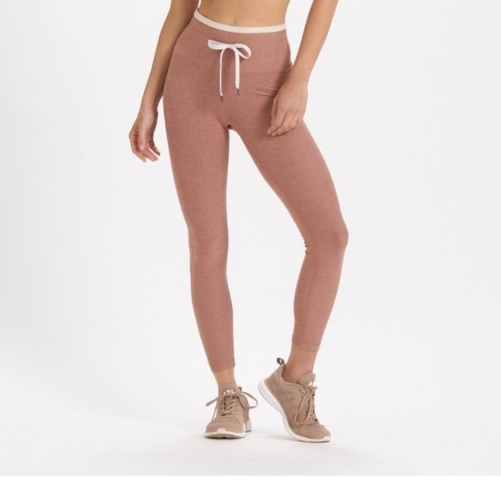 Vuori Vibe Elevation Leggings light terracotta Heather size XS sports run yoga
